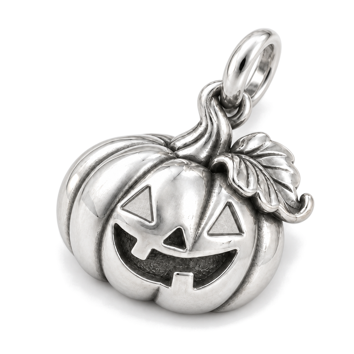 Mischievous Pumpkin Charm — Silver Super Macro | charm-topics-remaining-444-2026-09-14 | topic-161