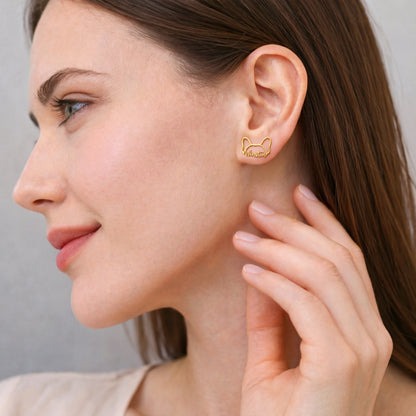 Soulyshine Whisper of Paws – Personalized Your Pet's Face Earings