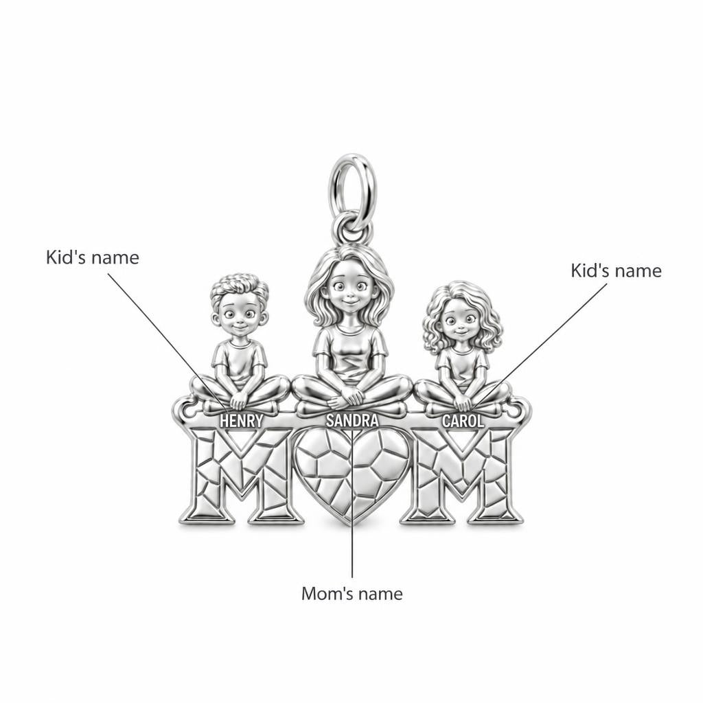 Mom and Her Little Hearts Charm Bracelet – Personalized Mom Gift – personalization guide