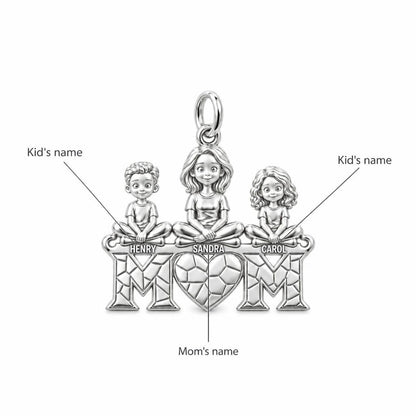 Mom and Her Little Hearts Charm Bracelet – Personalized Mom Gift – personalization guide