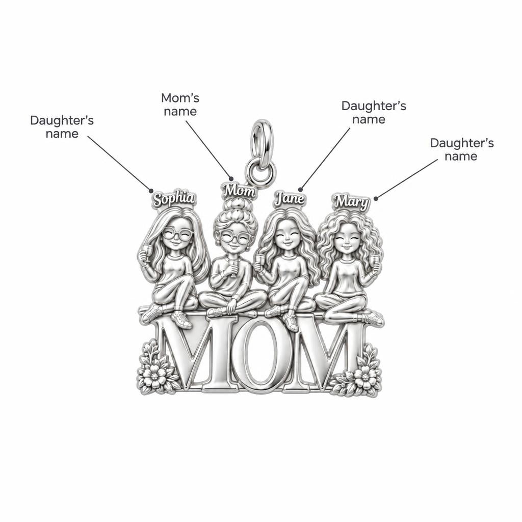 Mom's Garden of Girls Charm Bracelet – Personalized Mom Gift – personalization guide