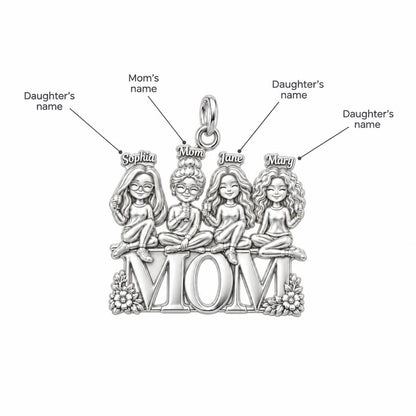 Mom's Garden of Girls Charm Bracelet – Personalized Mom Gift – personalization guide
