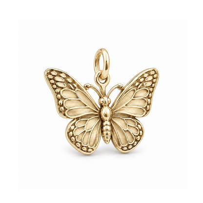 Monarch Butterfly Charm — Gold | charm-topics-remaining-444-2026-09-14 | topic-032
