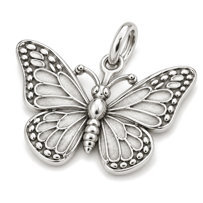 Monarch Butterfly Charm — Silver Super Macro | charm-topics-remaining-444-2026-09-14 | topic-032