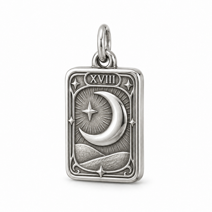 Moon Tarot Charm — Silver | charm-topics-remaining-444-2026-09-14 | topic-189
