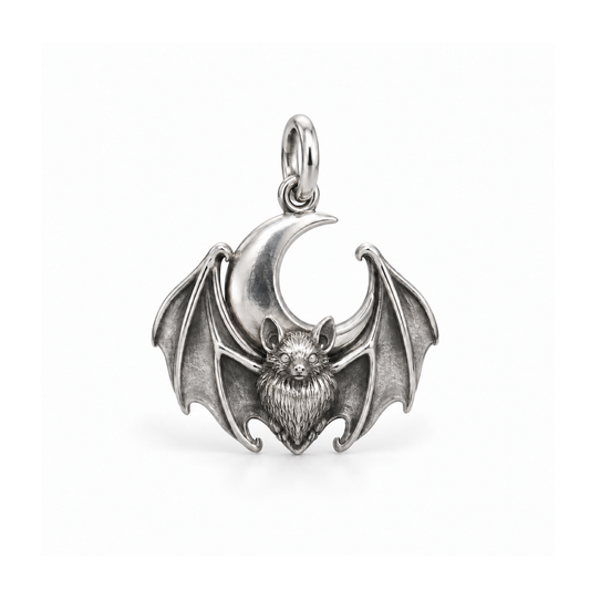 Moonlit Bat Charm — Silver | charm-topics-remaining-444-2026-09-14 | topic-162