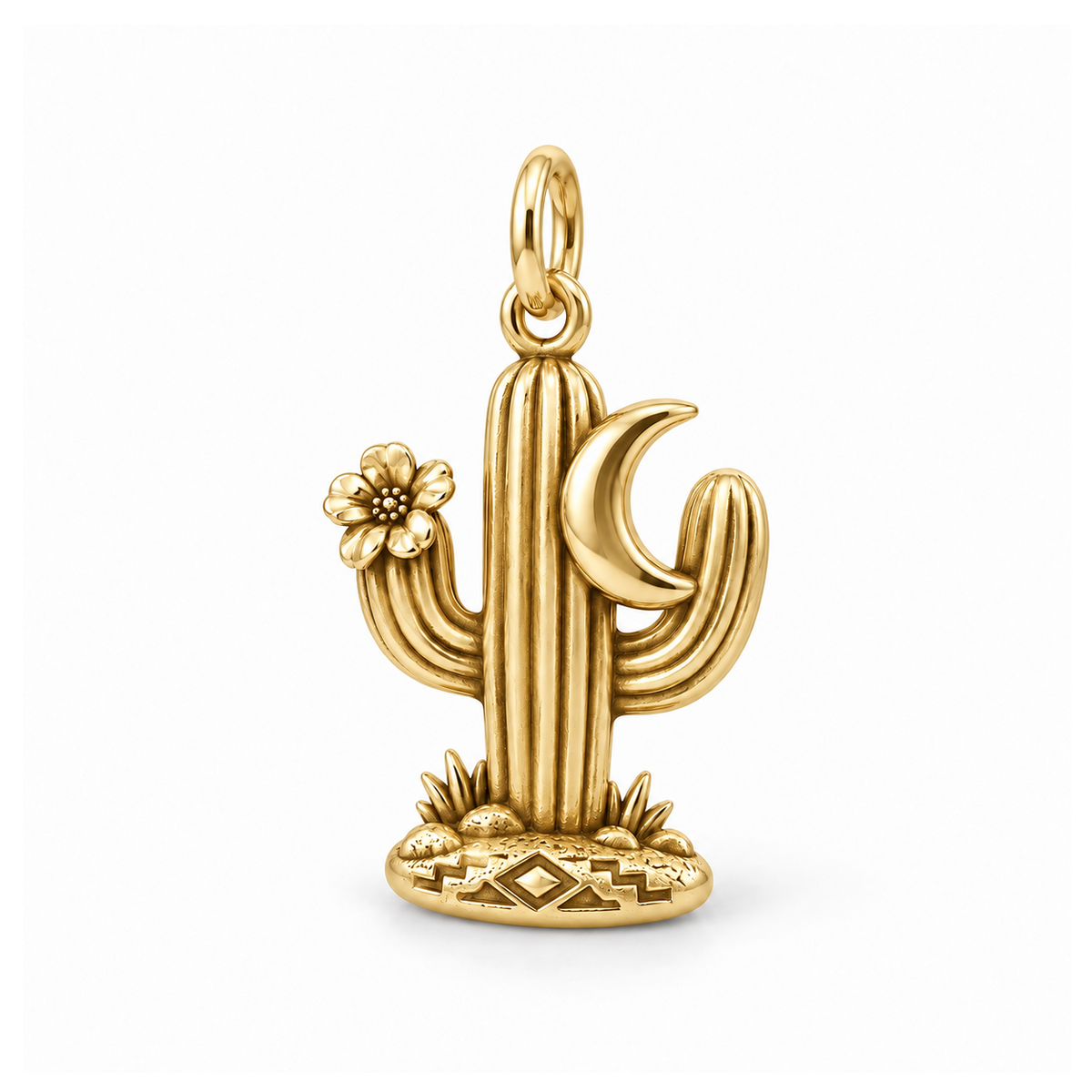 Moonlit Cactus Charm — Gold | charm-topics-remaining-444-2026-09-14 | topic-235