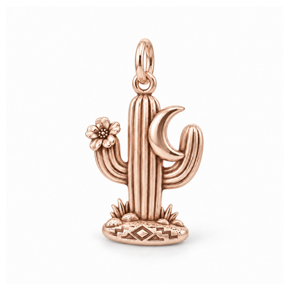 Moonlit Cactus Charm — Rose Gold | charm-topics-remaining-444-2026-09-14 | topic-235