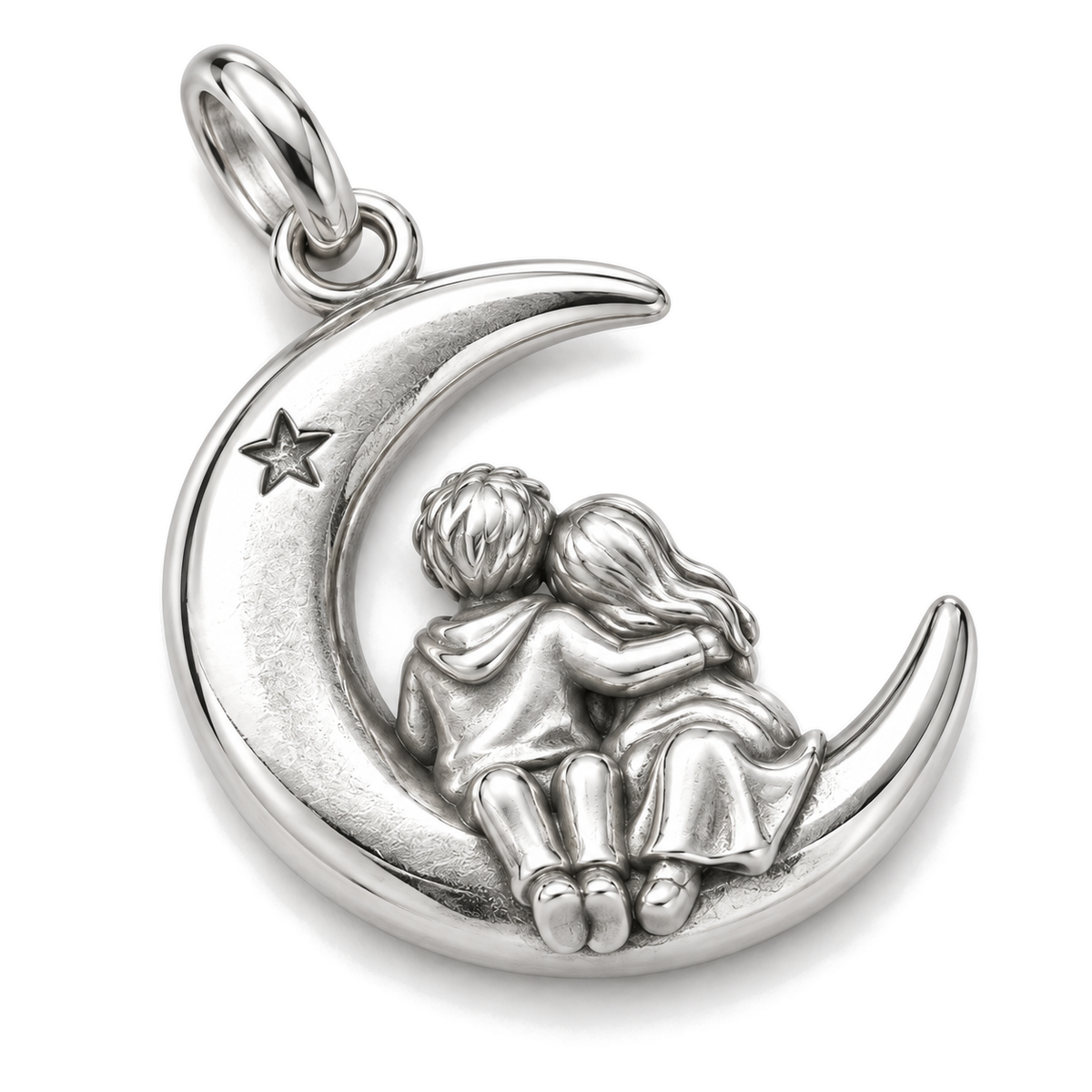 Moonlit Embrace Charm — Silver Super Macro | charm-topics-remaining-444-2026-09-14 | topic-387