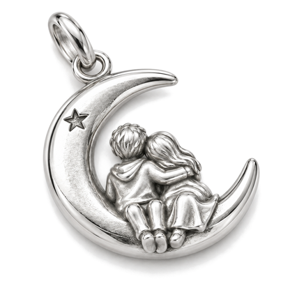 Moonlit Embrace Charm — Silver Super Macro | charm-topics-remaining-444-2026-09-14 | topic-387