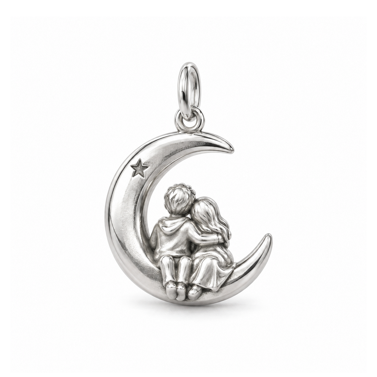 Moonlit Embrace Charm — Silver | charm-topics-remaining-444-2026-09-14 | topic-387