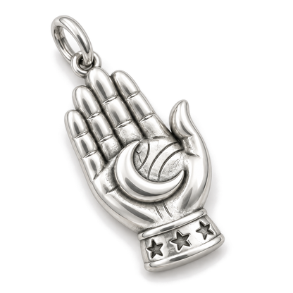 Moonlit Palm Charm — Silver Super Macro | charm-topics-remaining-444-2026-09-14 | topic-186