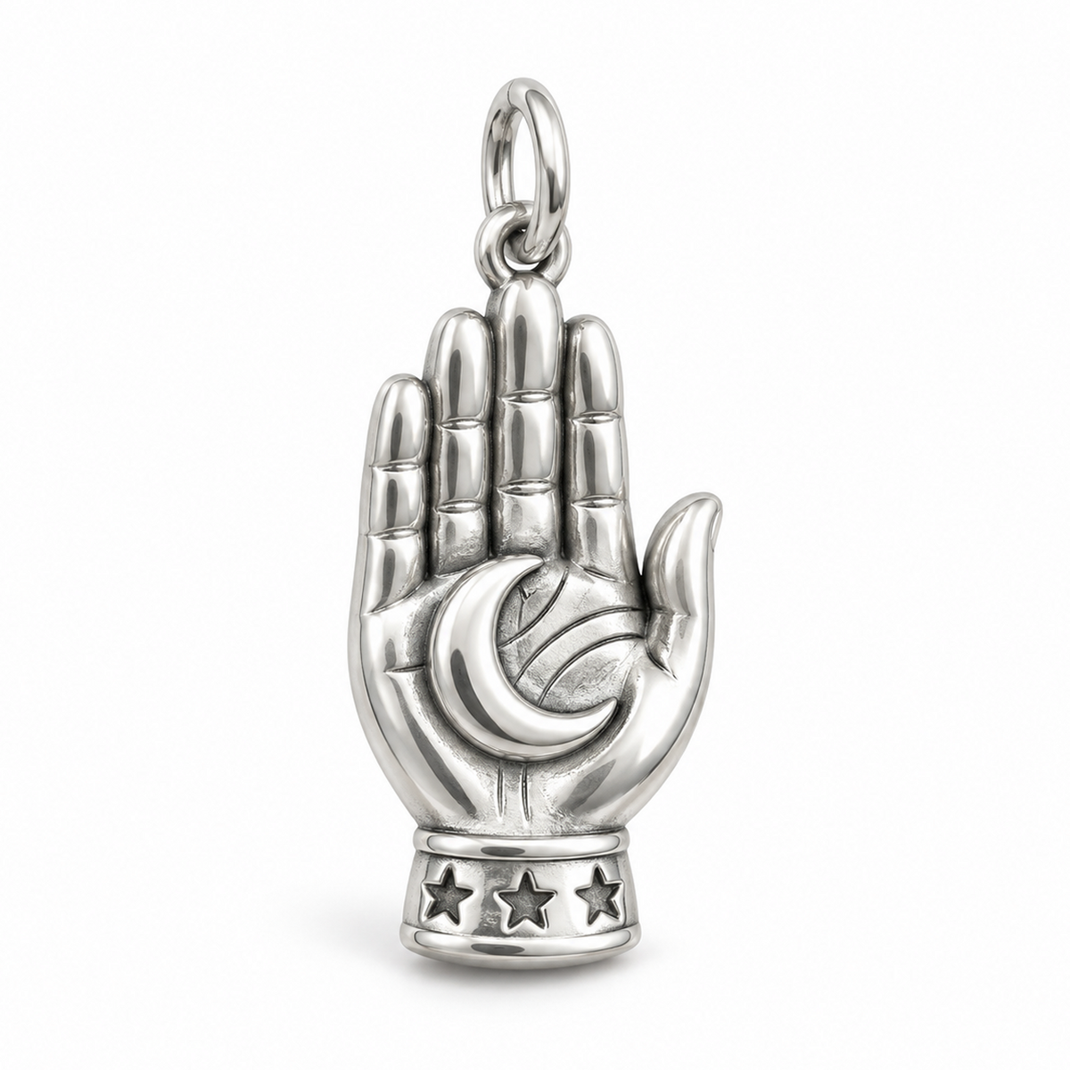 Moonlit Palm Charm — Silver | charm-topics-remaining-444-2026-09-14 | topic-186