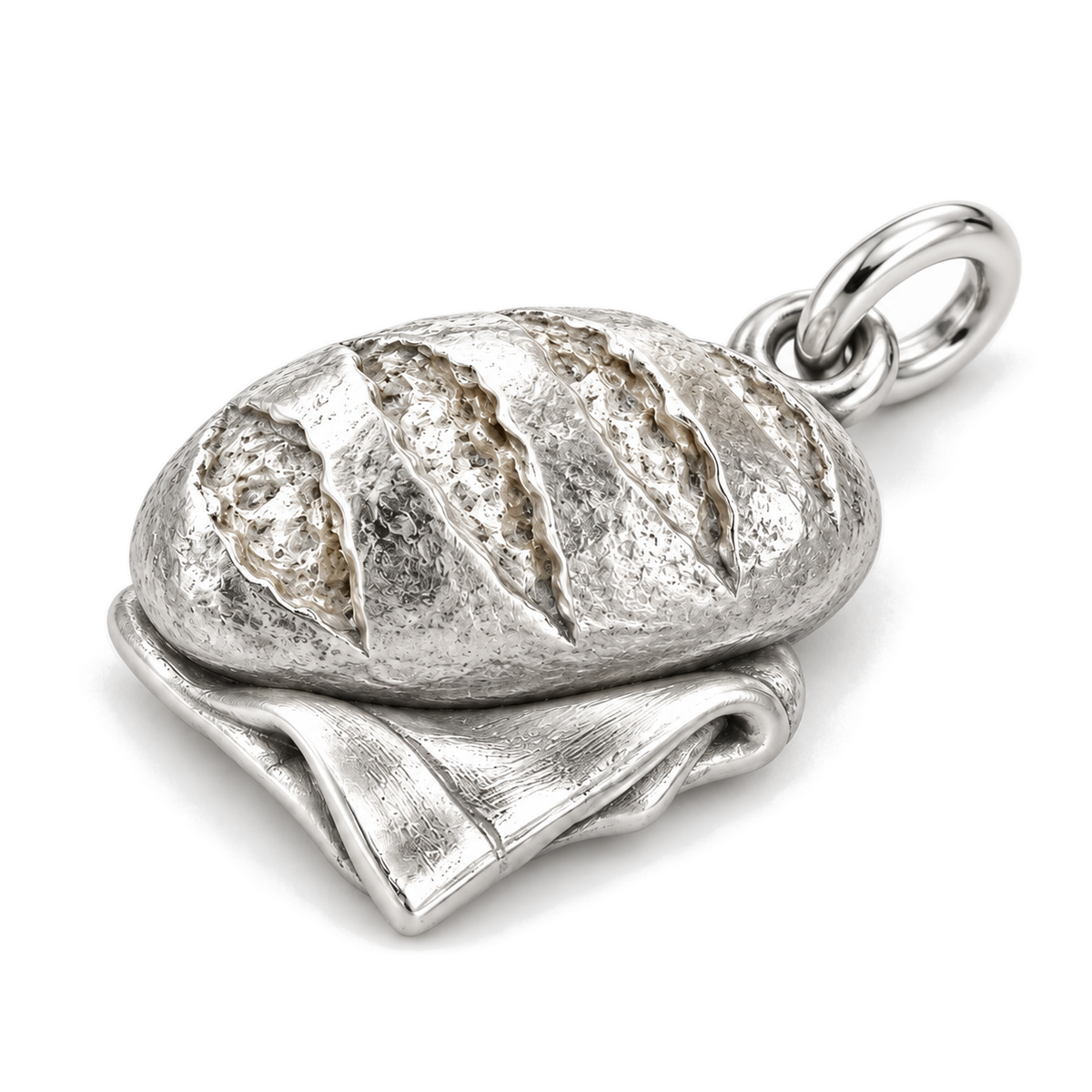 Morning Bread Charm — Silver Super Macro | charm-topics-remaining-444-2026-09-14 | topic-021