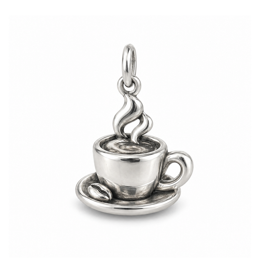 Morning Coffee Charm — Silver | charm-topics-remaining-444-2026-09-14 | topic-115