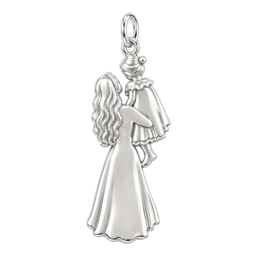 Mother and Daughter Lift Charm Bracelet – Personalized Mom Gift – back of the charm, engraving area