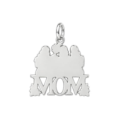 Mother and Daughters Bond Charm Bracelet – Personalized Mom Gift – back of the charm, engraving area