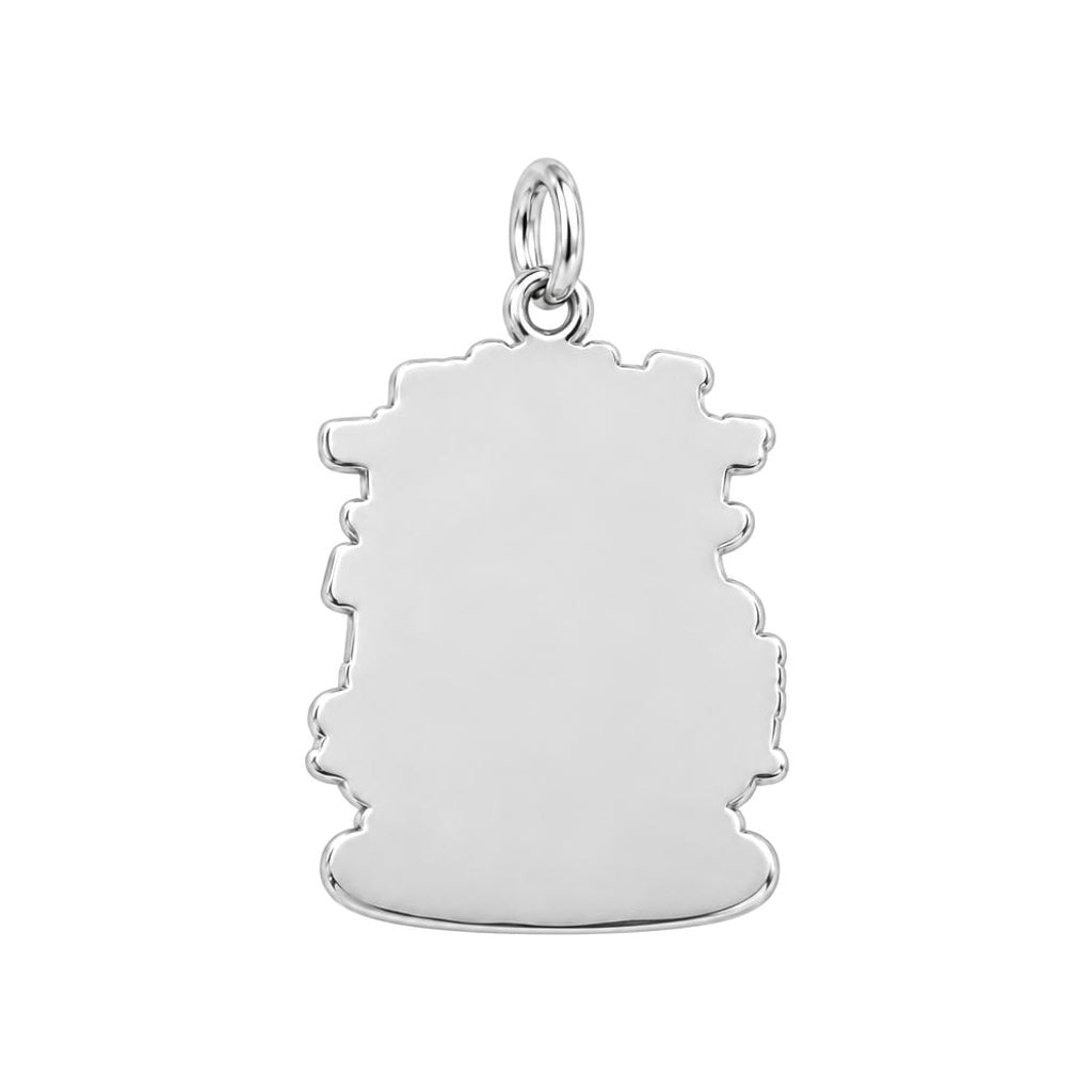 Mother and Son Bond Charm Bracelet – Personalized Mom Gift – back of the charm, engraving area