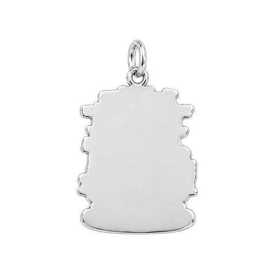 Mother and Son Bond Charm Bracelet – Personalized Mom Gift – back of the charm, engraving area
