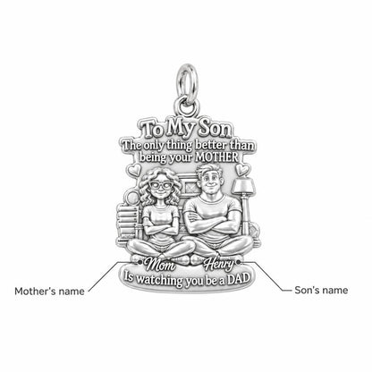 Mother and Son Bond Charm Bracelet – Personalized Mom Gift – personalization guide