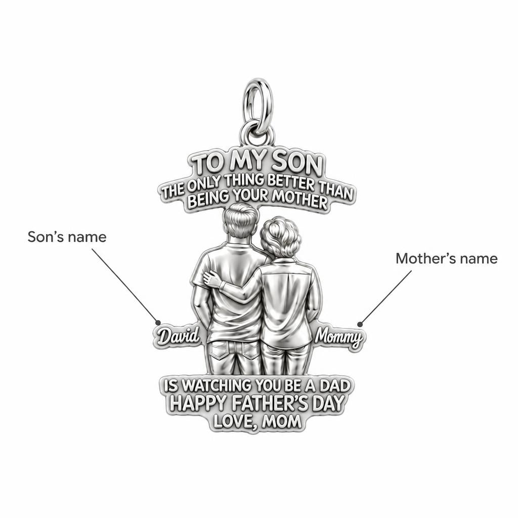 Mother and Son Bond Charm Bracelet – Personalized Son Gift – personalization guide