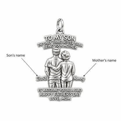Mother and Son Bond Charm Bracelet – Personalized Son Gift – personalization guide