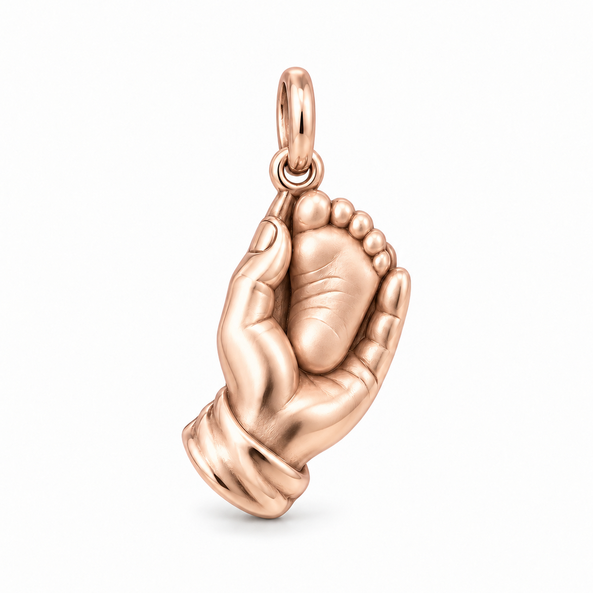 Mother's Gentle Hold Charm — Rose Gold | charm-topics-remaining-444-2026-09-14 | topic-382