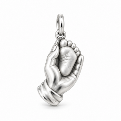 Mother's Gentle Hold Charm — Silver | charm-topics-remaining-444-2026-09-14 | topic-382