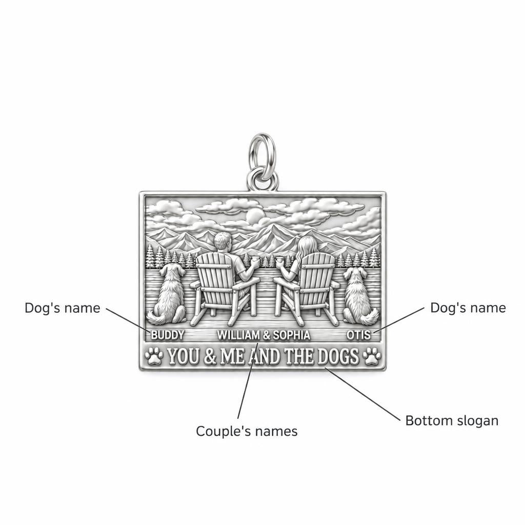 Mountain Lake Retreat Charm Bracelet – Personalized Couple Gift – personalization guide
