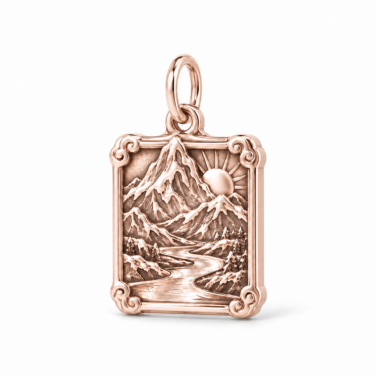 Mountain Vista Charm — Rose Gold | charm-topics-remaining-444-2026-09-14 | topic-264