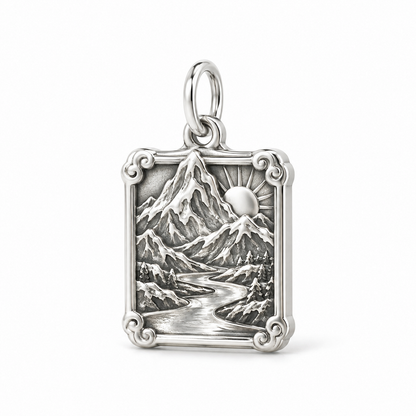Mountain Vista Charm — Silver | charm-topics-remaining-444-2026-09-14 | topic-264
