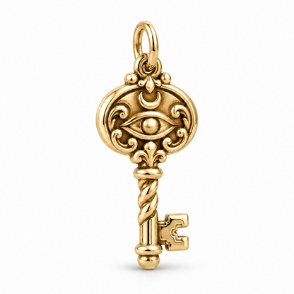 Mystic Key Charm — Gold | charm-topics-remaining-444-2026-09-14 | topic-188