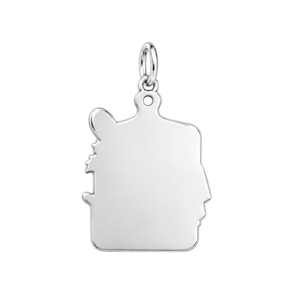 Nana's Heartfelt Kitchen Charm Bracelet – Personalized Gift – back of the charm, engraving area