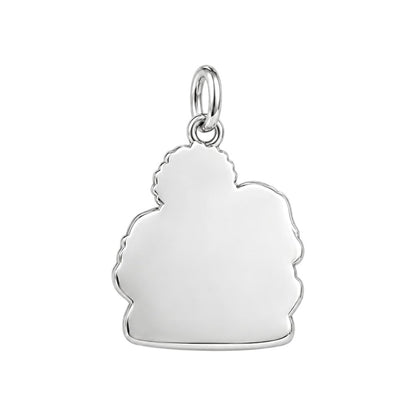 Nana's Sweetest Hug Charm Necklace Set – back of the charm, engraving area