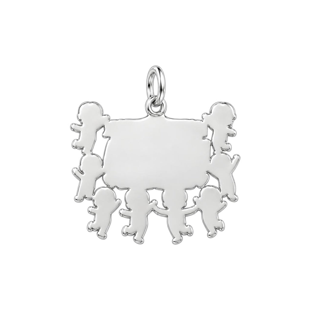 Nana Snuggles Photo Charm Bracelet – Personalized Nana Gift – back of the charm, engraving area