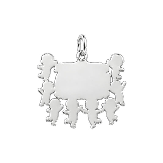 Nana Snuggles Photo Charm Bracelet – Personalized Nana Gift – back of the charm, engraving area