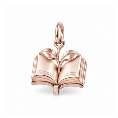 New Chapter Book Charm — Rose Gold | charm-topics-remaining-444-2026-09-14 | topic-401