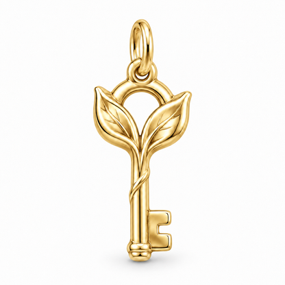 New Day Key Charm — Gold | charm-topics-remaining-444-2026-09-14 | topic-203