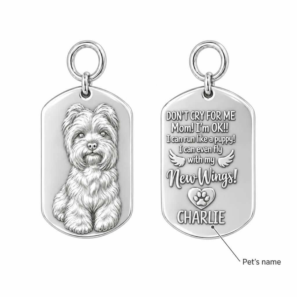 New Wings Pet Portrait Charm Bracelet – Personalized Dog Mom Gift – personalization guide