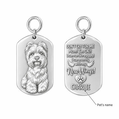 New Wings Pet Portrait Charm Bracelet – Personalized Dog Mom Gift – personalization guide