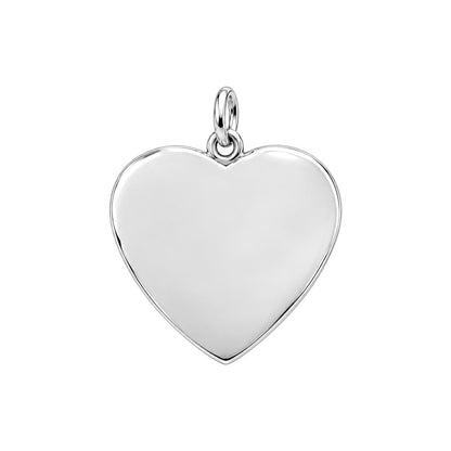 Next To You Heart Charm Bracelet – Personalized Couple Gift – back of the charm, engraving area