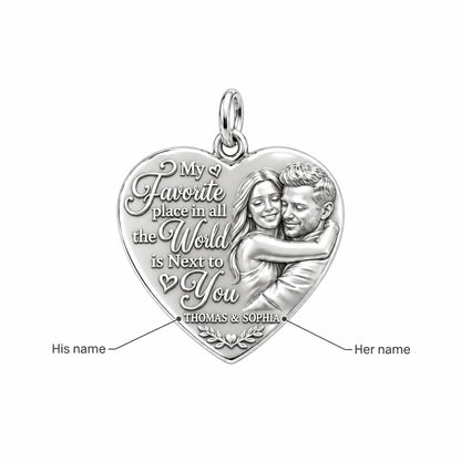 Next To You Heart Charm Bracelet – Personalized Couple Gift – personalization guide
