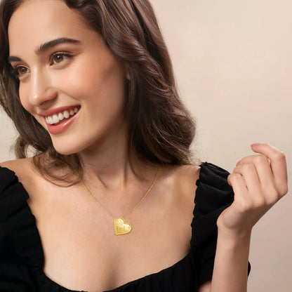 Soulyshine Family Crossword Personalized Love Piece - Necklace in Sterling Silver/14K Gold Vermeil