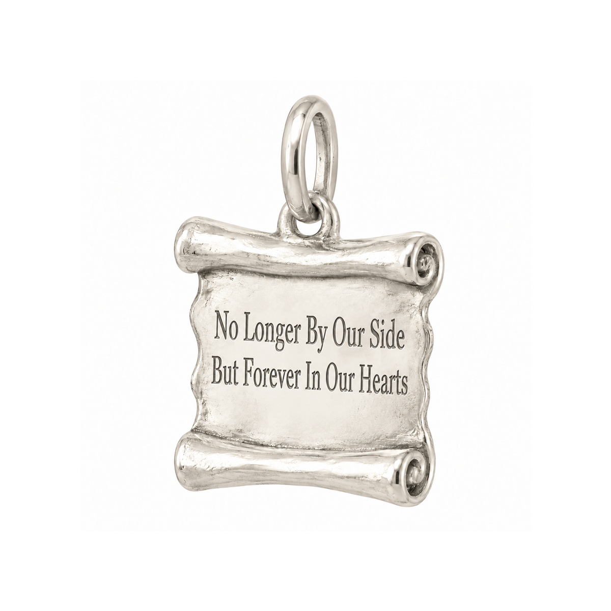 No Longer By Our Side Charm | Silver | subject-30-center