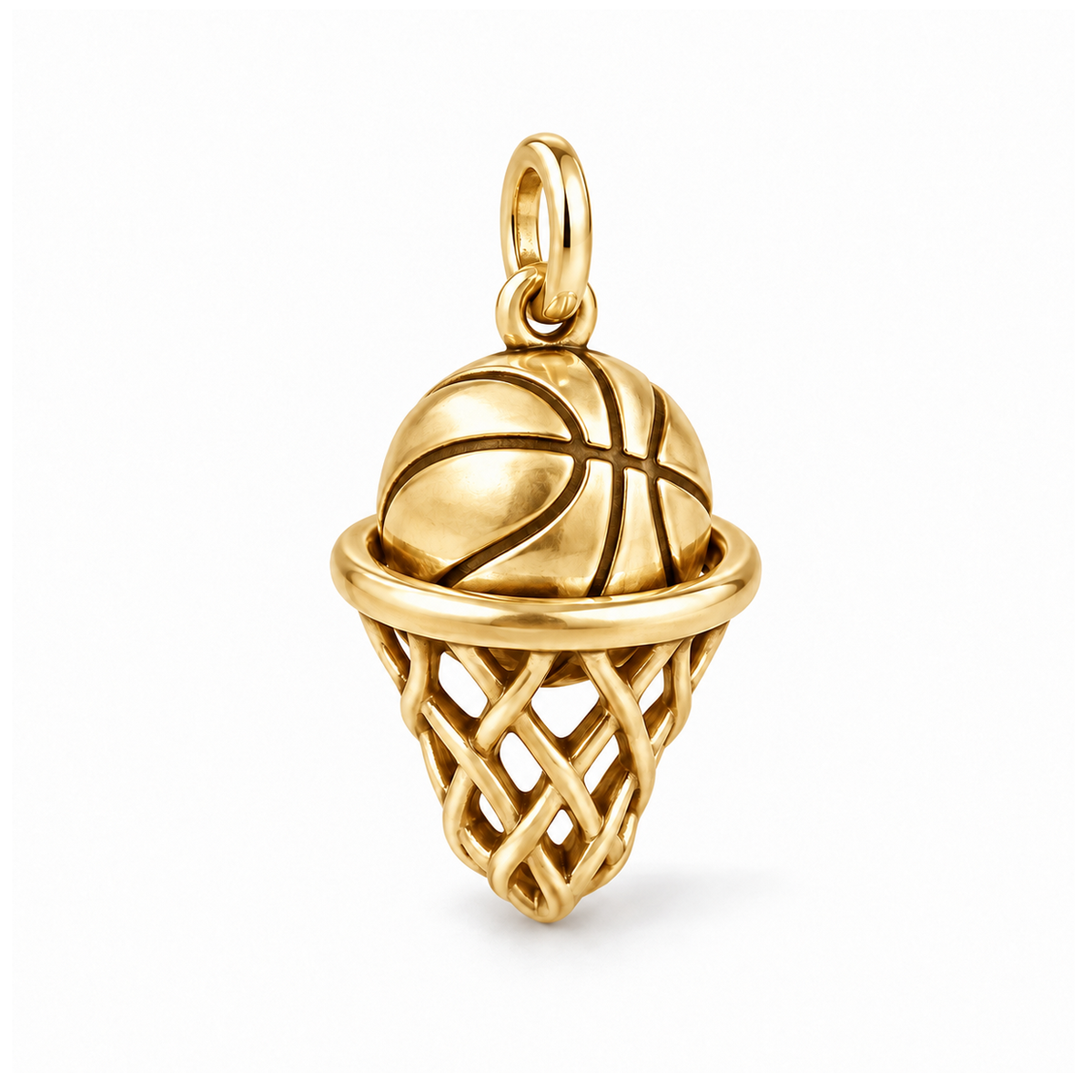 Nothing But Net Basketball Charm — Gold | charm-topics-remaining-444-2026-09-14 | topic-338