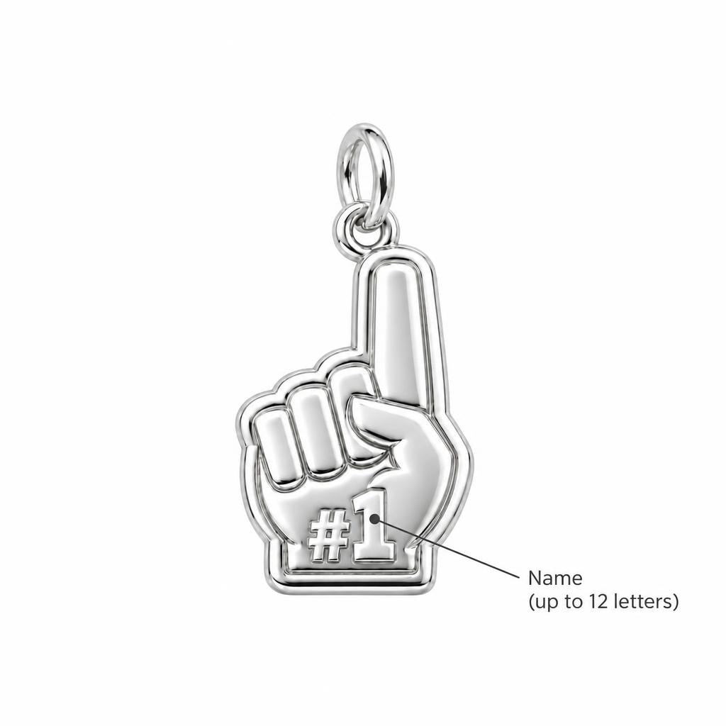 Number One Fan Charm Bracelet – Personalized Sports Gift – personalization guide
