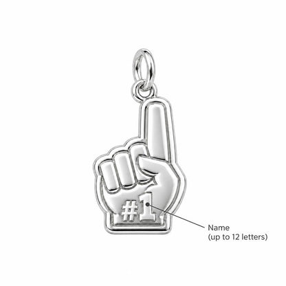 Number One Fan Charm Bracelet – Personalized Sports Gift – personalization guide