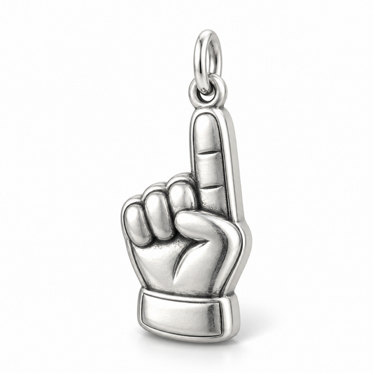 Number One Fan Charm — Silver | charm-topics-remaining-444-2026-09-14 | topic-042