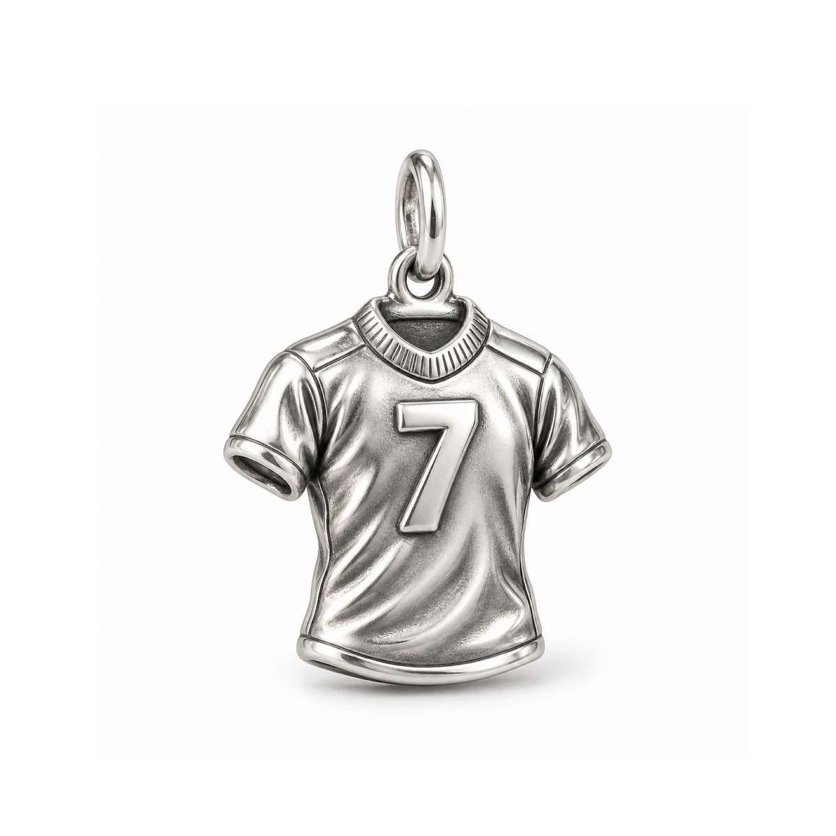 Number Seven Jersey Charm — Silver | charm-topics-remaining-444-2026-09-14 | topic-041