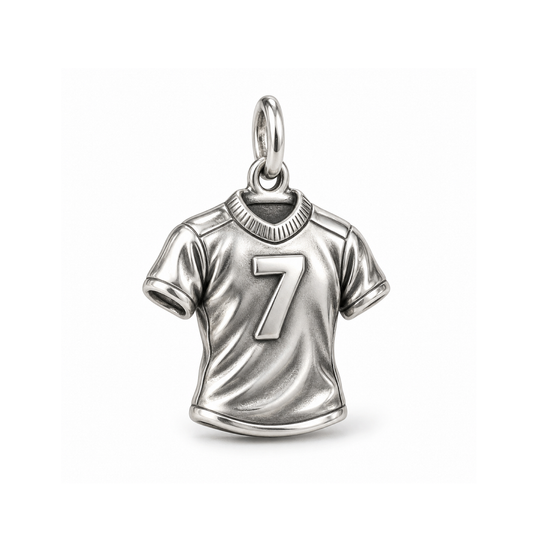 Number Seven Jersey Charm — Silver | charm-topics-remaining-444-2026-09-14 | topic-041